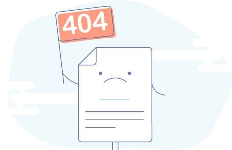 Paper holding 404 sign