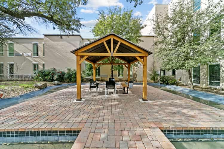 gazebo in back courtyard
