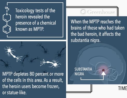 mptp and effects on brain