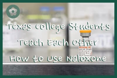 Vial of Naloxone drug which is used for opiate drug overdose.