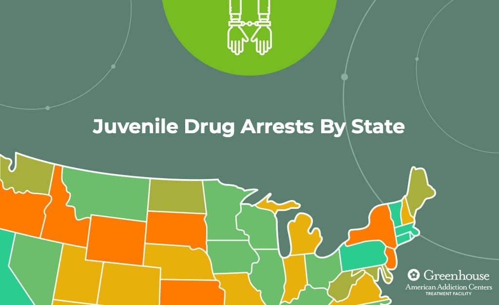 juvenile drug arrests by state